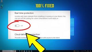 Fix Can't turn On Real-time Protection Windows Defender on windows 10/11 | real time won't turn on 