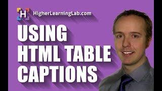 HTML Table Caption Defined & Explained