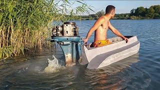 ЛОДКА ИЗ КОЛЯСКИ МОТОЦИКЛА ИЖ и ВИХРЬ 20. ЧАСТЬ 2 \ BOAT FROM MOTORCYCLE SIDECAR. PART 2