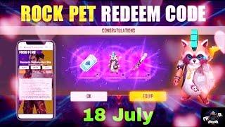 Free fire redeem code rocky pet