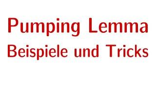 Pumping Lemma - Beispiele und Tricks