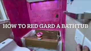 How to red gard waterproofing and crack, resistant membrane, instructions and application apply ￼