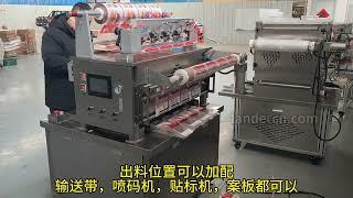 Compact inline tray sealing machine MAP modified atmosphere packaging machine