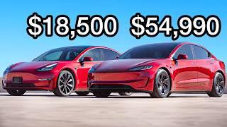 CHEAP vs EXPENSIVE Tesla Model 3 Performance - Worth the Upgrade?