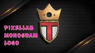 How to make T Crown Shield logo In Pixellab | Pixellab Editing Tutorial |Professional Logo Designing