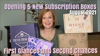 Opening 5 New Subscription Boxes | August 2021 | First Glances and Second Chances
