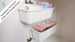 How To Organize Under The Kitchen Sink Cabinet | Baffect Under-sink Storage Drawer