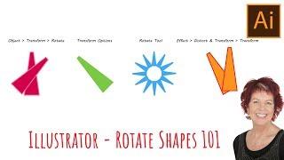 Illustrator - Rotate Shapes - 4 Handy Methods