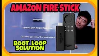 How To Fix Amazon Fire Stick Optimizing System Storage and Applications infinity boot loop solution