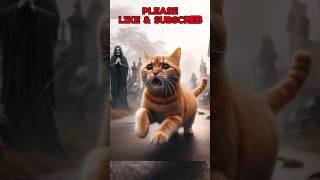 chased by the angel of death #videoshort #cat #cuteannimals