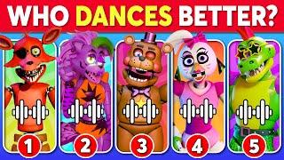 Who DANCES Better?  Five Nights at Freddy's Edition  Freddy Fazbear, Chica, Roxy, Monty,...
