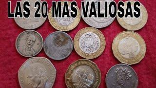 las 20 monedas más valiosas mexicanas