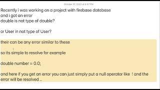 double is not sub type of double? Error Resolved.  Flutter