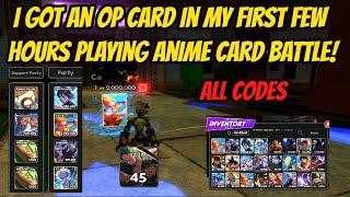 I Played Anime Battle Card for the first ttime and Got an OP Card??? - This game is Insane!!!