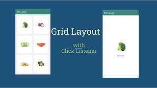 Android Studio Grid Layout with CardView and Open New Activity When Clicked