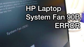 HP Laptop System Fan 90b Error