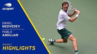 Daniil Medvedev vs Pablo Andujar Highlights | 2021 US Open Round 3