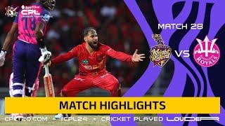 Highlights | Trinbago Knight Riders vs Barbados Royals | CPL 2024