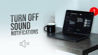 How to Turn Off Sound Notifications on Mac (tutorial)