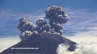 Agung Volcano Eruption 6th july 2018 - 4k footage