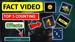 Fact video counting Effect Kaise download Karen | counting Effect for fact video | counting Effects