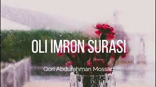 Oli Imron surasi - Qori Abdurrahman Mossad