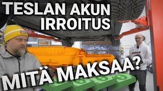 312. Teslan akun irroitus, testaus ja hinta! Akkukotelon lommo? Totuus Teslan räjäytyksestä, Osa 2