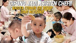 SEHARIAN DIRUMAH! NAGITA CIPUNG KOMPAK MASAK BERBAGAI RESEP MAKANAN DARI NETIZEN! DAPUR SAMPE ANCUR!