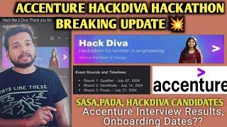 Accenture HackDiva Rounds Confirmed Date Out || Interview Results, Onboarding Update || Workday Mail