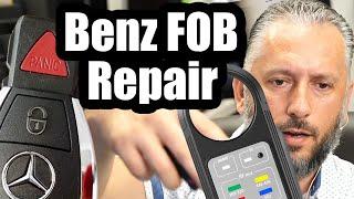 Triangular Benz Fob repair - Damaged BGA Chip Transfer and Reball