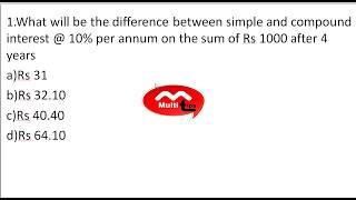 #Difference  Between  SIMPLE  AND COMPOUND INTEREST in  4 YEARS PROBLEM#