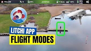 Mavic Mini Litchi App Flight Modes (Follow Me, Panorama 360, Orbit, Focus Mode, and Active Track)