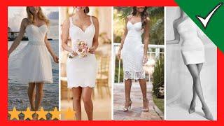 30 Hermosos Vestidos Novias cortos | BODA CIVIL | tendencia 2021