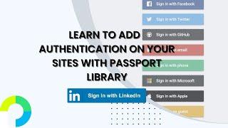 LinkedIn Authentication with Passport Library || Learn To Add Authentication To Your Express App