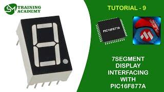 INTERFACING 7-SEGMENT DISPLAY WITH PIC16F877A | TUTORIAL 9 | MPLAB IDE PROGRAMMING COURSE