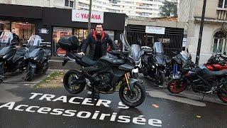 Présentation d'une Yamaha Tracer 9 GT accessoirisée