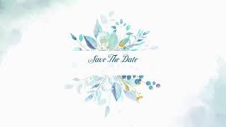 Save the Date Video Blank | Free Floral Wedding Invitation | BGM | Violin | Invicreator