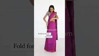 Saree Hack - Excess Fabric | Saree Draping for Varamahalakshmi | SareePleatingAndFolding | #shorts