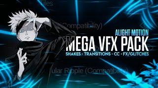 ALIGHT MOTION MEGA VFX PACK || 10K SPECIAL || SHAKES , TRANSITIONS , CC , FX/GLITCHES || RockZ YT