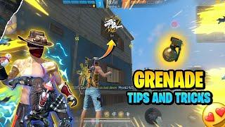 Top 5 Grenade tips and tricks | free fire grenade character skill | ff grenade