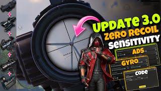 Update 3.2 World Best Sensitivity Settings  For All Devices Gyroscope And Non Gyro  | PUBG MOBILE