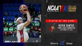 Player of the Game: Kevin Santos vs EAC Generals NCAA Season 100