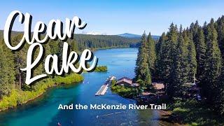 Clear Lake, Oregon | Sahalie and Koosah Falls | The McKenzie River Trail | Paddle board Clear Lake