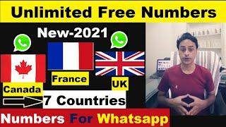 Whatsapp fake Numbers - Create Whatsapp account with US, UK, France, Canada, Sweden, number 2021