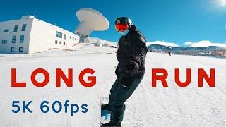 SNOWBOARDEN GoPro 5K 60FPS | Langer Snowboardlauf in Spanien | Skigebiet Sierra Nevada