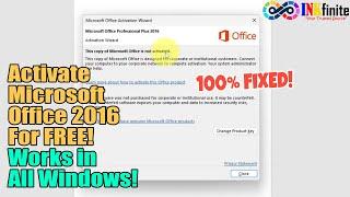 How to EASILY Activate Microsoft Office 2016 for Free! 100% Guaranteed Working in 2024 | INKfinite