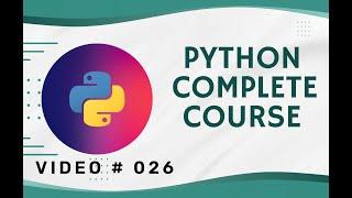 Python Programming Tutorial # 26 | The NameError, ValueError, TypeErro in Python - English