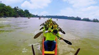 Perjuangan Perahu Naga Muda Perkasa Lolos Ke Final, Lomba Perahu Panjang Berau 2022