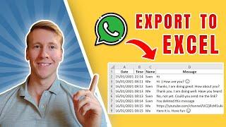 How to Export WhatsApp Chat History to Excel using Python  (fast & easy) | Android only