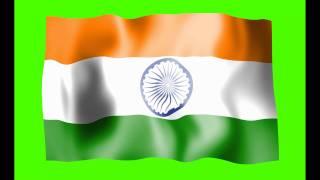 India Flag Green Screen - Free Royalty Footage